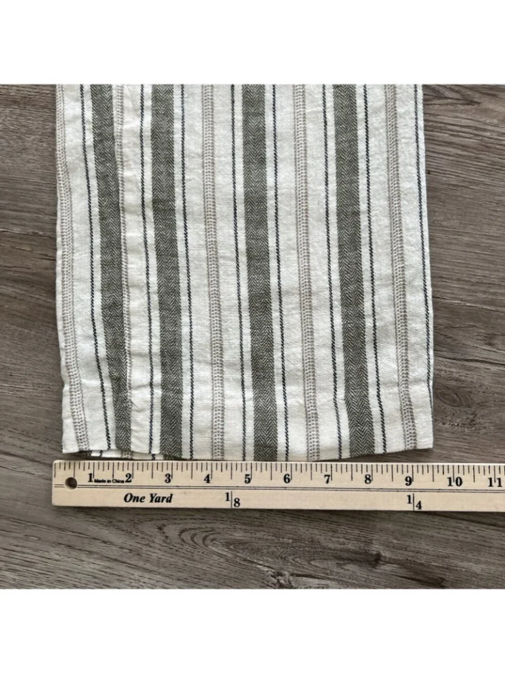 Zara Linen Blend Wide Leg Pants Womens XSmall High Waist‎ Striped Full Length
